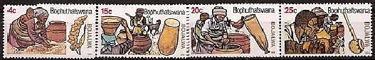 モロコシ属 (Sorghum) からビールを作る工程（南ア、Bophuthatswana）