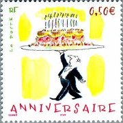 記念日・誕生日おめでとうのケーキ（フランス、2005年＆2004年）
