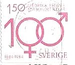 男女の性別記号（ブレーメル協会100年､スウェーデン、1984年）