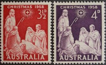 オーストラリアのクリスマス切手(1958年