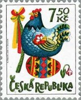 イースターエッグを抱えた鶏（チェコ、2006年）