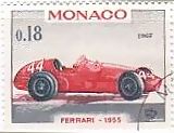 自動車切手　モナコ　レーシング　フェラーリ