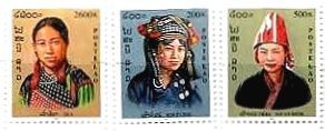 ラオスの民族衣装　髪飾り　コスチューム　女性