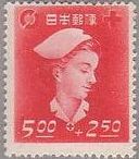 赤十字・共同募金（1948年、看護婦とヤマガラ）