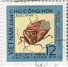 北ベトナム　昆虫　ミカントゲカメムシ（Rhynchocoris humeralis）　切手