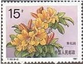 切手　花　つつじ　中国