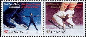 フィギュアスケートの靴と種目（男子シングル、女子シングル、ペア、アイスダンス）　カナダ、2001年