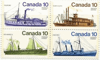 カナダの蒸気船　Northcore号、Chicora号　Passport号、Athsbasca号