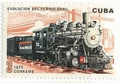 キューバ（2-B-D No.12）　蒸気機関車　切手