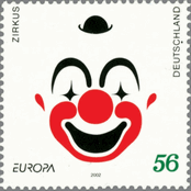 ドイツのヨーロッパ切手（ピエロ）