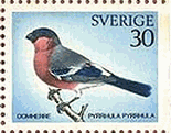 アカウソ（スウェーデン）　鳥　切手