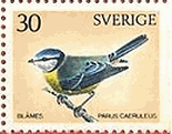 アオガラ（スウェーデン）　切手