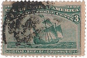 コロンブスの旗艦　切手