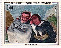 ロマン派　ドーミエ　　フランス　絵画　『クリスパンとスカパン』