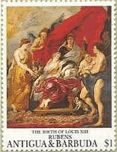 １１図・『ルイ十三世の誕生』　マリー・ド・メディシスの生涯　ルーベンス　バロック　絵画　