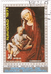 ロヒール・ファン・デル・ウェイデン（Rogier van der Weyden）　絵画　聖母子　赤道ギニア