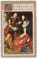 ルーベンス　絵画　『ルーベンスとイザベラ・ブラント』