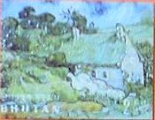 オーヴェールの家（ﾌﾞｰﾀﾝ、1968年、立体切手）　ゴッホ　印象派