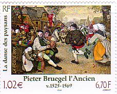 農民の踊り（フランス）　ブリューゲル　絵画