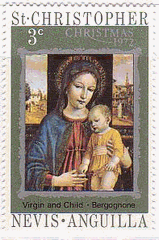 ベルゴニョーネ（Bergognone）　絵画　聖母子