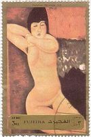 アメデオ・モディリアーニ　絵画　『座る裸婦』