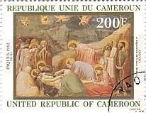 カメルーン発行　ジョット・ディ・ボンドーネ（Giotto di Bondone　絵画