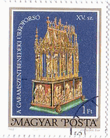 宝石箱（Easter Casket）　15世紀のベネディクト会修道院Garamszentbenedekの教会の復興の際の遺物（ﾊﾝｶﾞﾘｰ、1980年）