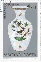 ヘレンドの陶磁器・花瓶（ﾊﾝｶﾞﾘｰ、1972年）