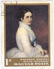 ミクロス・バラバス（Miklos Barabas, 1810-1898 ）  『イステヴァン・ビット婦人』 　ﾊﾝｶﾞﾘｰ