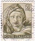 ミケランジェロ　ルネサンス　絵画切手　イタリア　