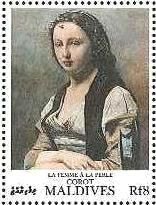 カミーユ・コロー（1796-1875） 印象派　『真珠の女』
