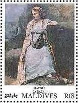 カミーユ・コロー（1796-1875） 印象派　Young Woman in Greek Costume