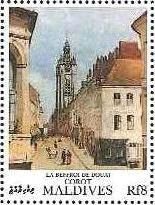 カミーユ・コロー（1796-1875） 印象派　ﾄﾞｩｴの鐘楼