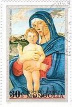 ベリーニ　ルネサンス　（モンゴル、1972年発行）　聖母子