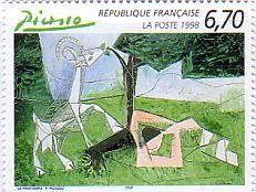 ピカソ　絵画切手　フランス（1998年）