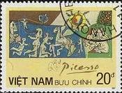 『平和』(ベトナム）　パブロ・ピカソ　絵画　