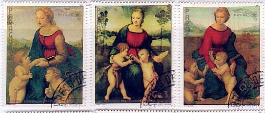 ラファエロ　ルネサンス　絵画切手