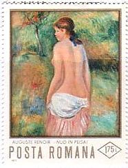 ルノワール　ルーマニア　印象派　裸婦　絵画