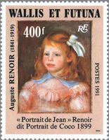 『ジャンの肖像』（ワリスフュテュナ諸島、1991年）　ルノワール　印象派