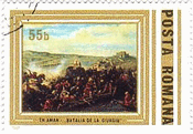 テオドール・アマン（Theodor Aman）(1831-1891) 　ﾙｰﾏﾆｱの画家　『Giurgiuの戦い』