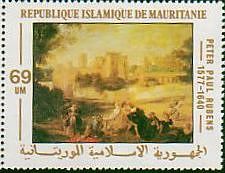 ルーベンス　バロック　絵画　モーリタニア､1977年　『風景』
