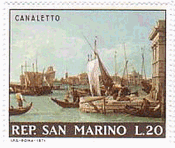 カナレット(Canaletto)　ヴェネティア　絵画　