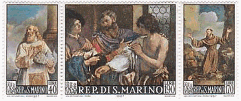 グエルチーノ　聖マリナス、帰って来た息子、聖フランシス（ｻﾝﾏﾘﾉ、1971年）　