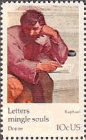 万国郵便連合100年(ｱﾒﾘｶ、1974年）)　ラファエロの絵画