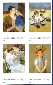 カサットの絵画　アメリカ合衆国　女性画家　『海岸で遊ぶ子供たち』