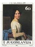 ロマン派　ヴァルトミュラー（Ferdinand Georg Waldmuller、1793-1865）　『オルガ・タチチェック夫人』