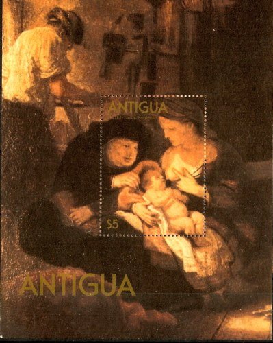 『The Holy Family』 1640 Rembrandt Harmensz van Rijn　授乳する聖母