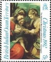 『聖カタリナの神秘の結婚（Nozze mistiche di santa Caterina）』　コレッジョ　B.I.O.T　英領インド洋テリトリー