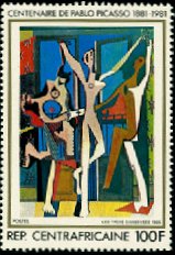 『三人の踊り子』（マリ、1981年）ピカソ