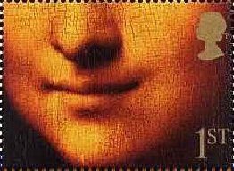 ダ・ヴィンチのモナ・リザの顔の部分(イギリス、2000年）